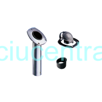 Nerūdijančio plieno meškerės laikiklis su dangteliu Nerūdijančio plieno meškerės laikiklis su dangteliu